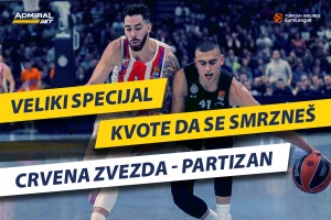 Ovo ste čekali, DERBI SPECIJAL na AdmiralBetu, registruj  se, uzmi 2000 i podrži svoj klub!